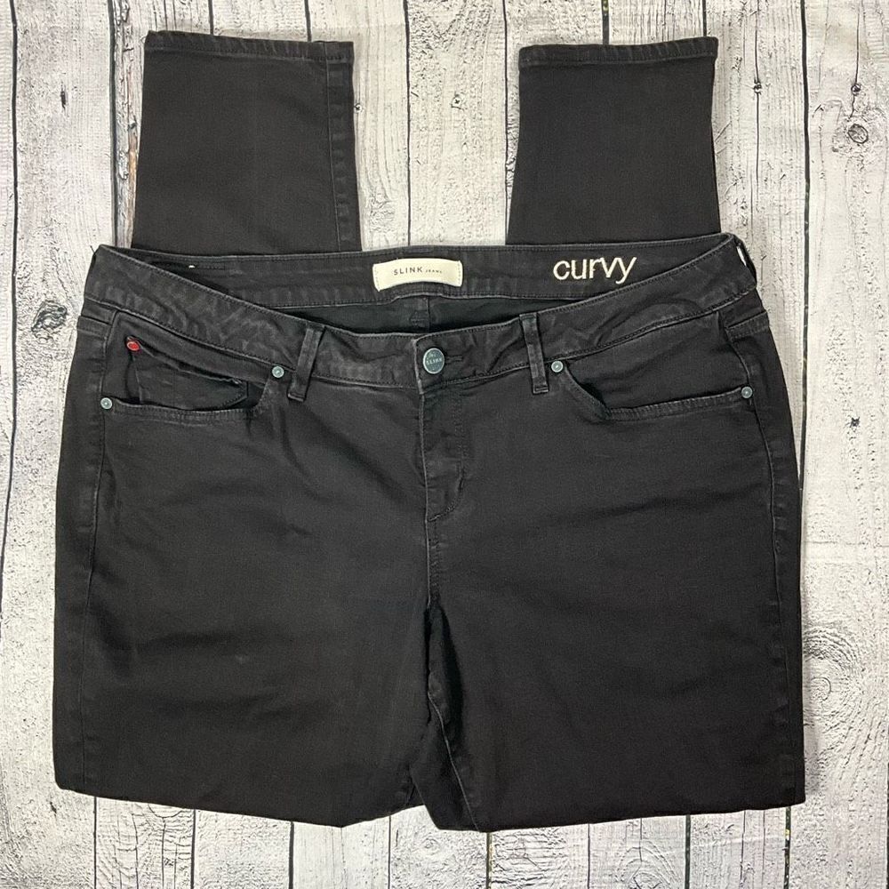 SLINK Curvy Black Skinny Jeans